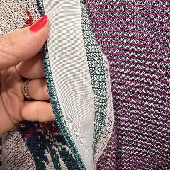 Bogner Vintage Floral Embroidered Beige Cardigan Soze 6 Cotton/Silk - Picture 8 of 16